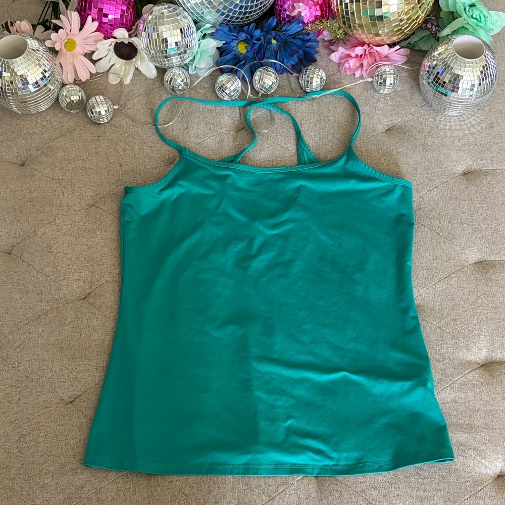 Women’s Teal Strappy Tank Top